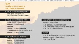 Afyon 2 Film Festivali Programi